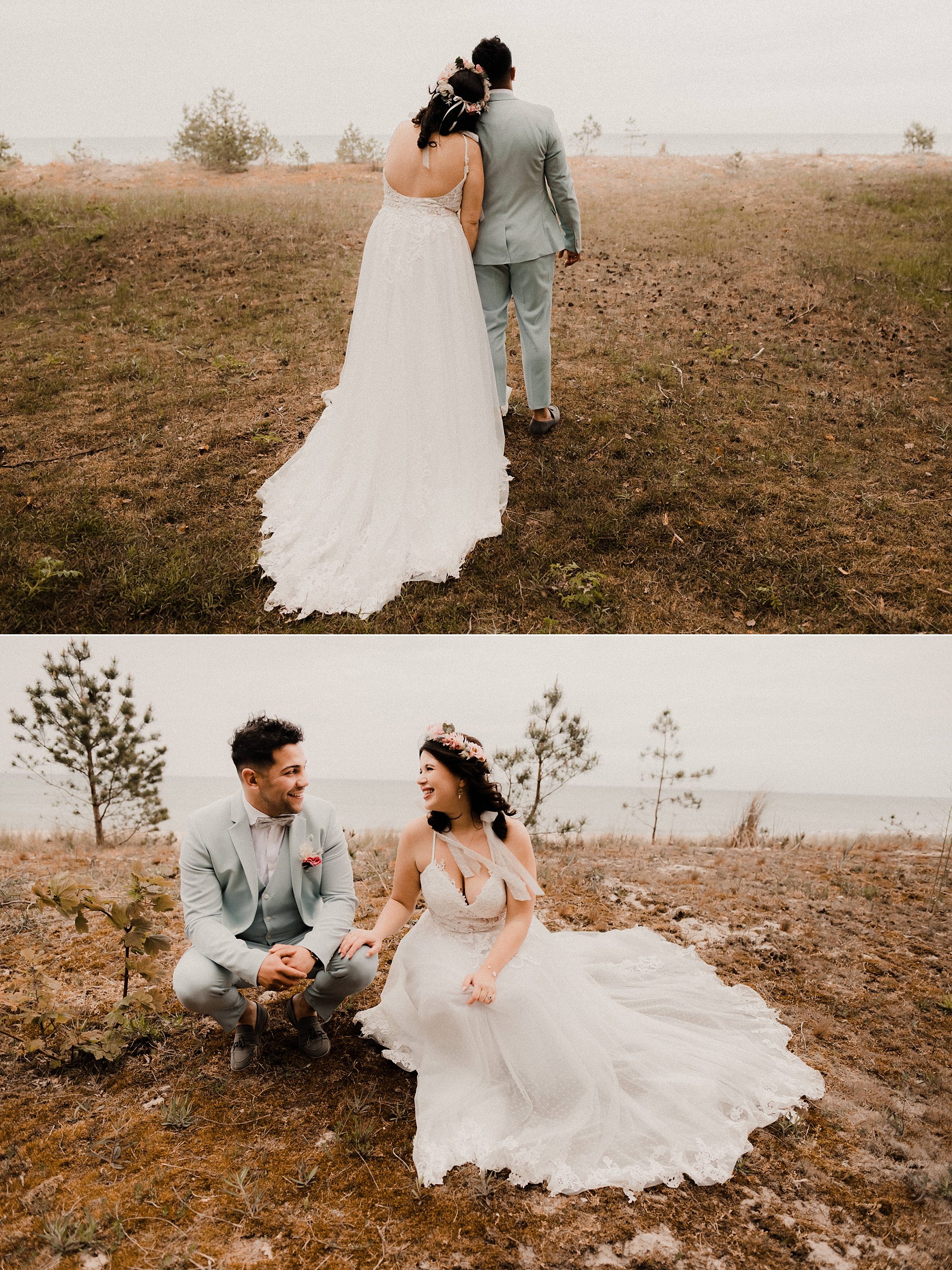 Brautpaarfotos - Ostsee - Strand - Binz - Sellin - Fotograf - Rügen - Heiraten - Hochzeit
